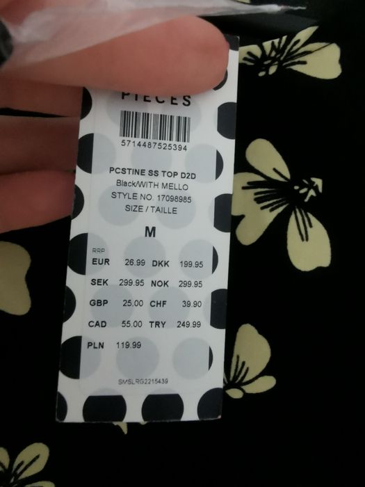 Pieces elegancka bluzka damska rozmiar M, nowa
