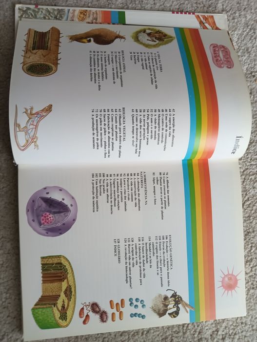 Biologia	Enciclopédia Juvenil  com muitas fotografias e ilustrações