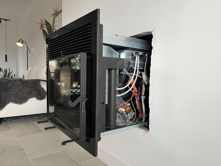 Recuperador de Calor a Pellets – Fogo Montanha Square D - Pouco Usada