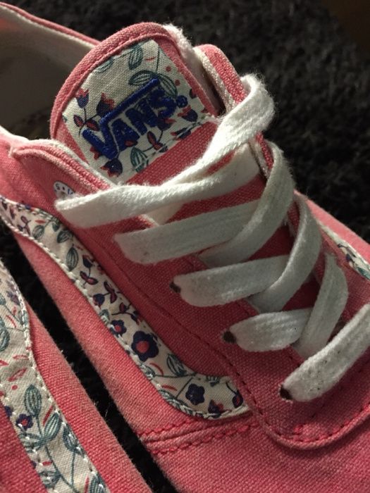 VANS originais rosa com flores