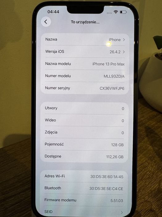 iPhone 13 Pro Max 128 GB 98% kondycja baterii