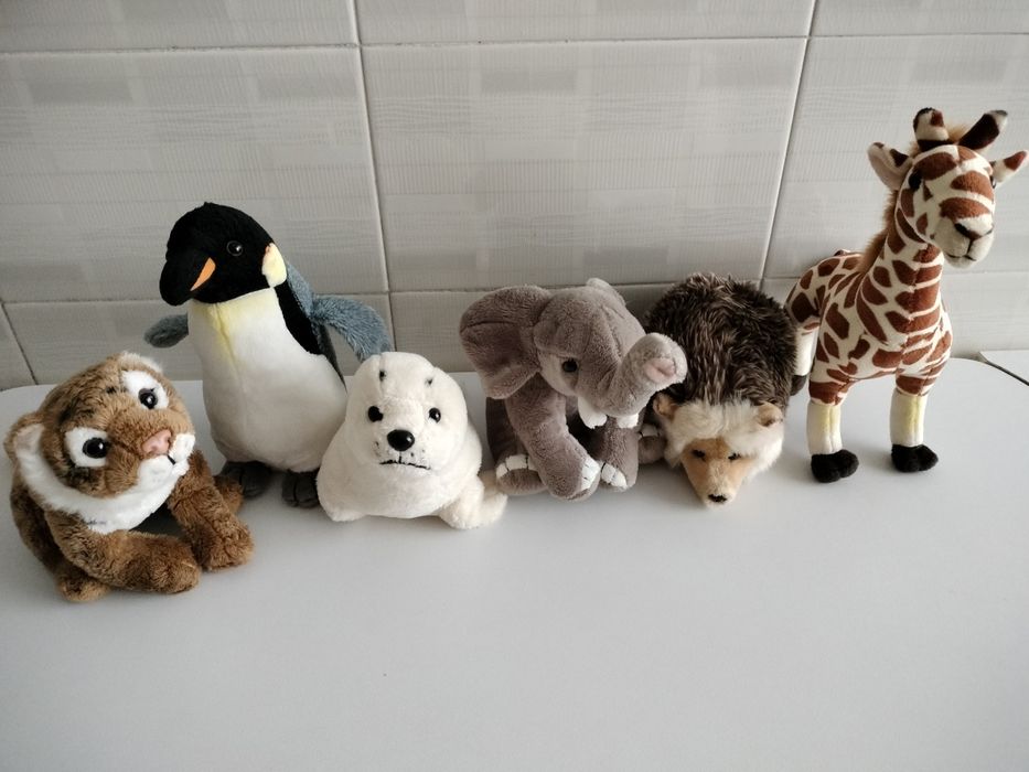 Conjunto peluches de animais