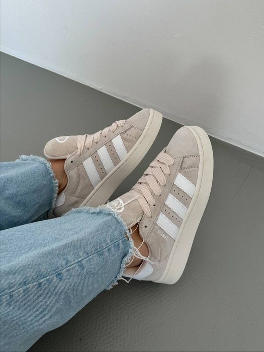 Кросівки Кроссовки Adidas Campus Beige Бежевий Бежевый Кросовки повсякденні