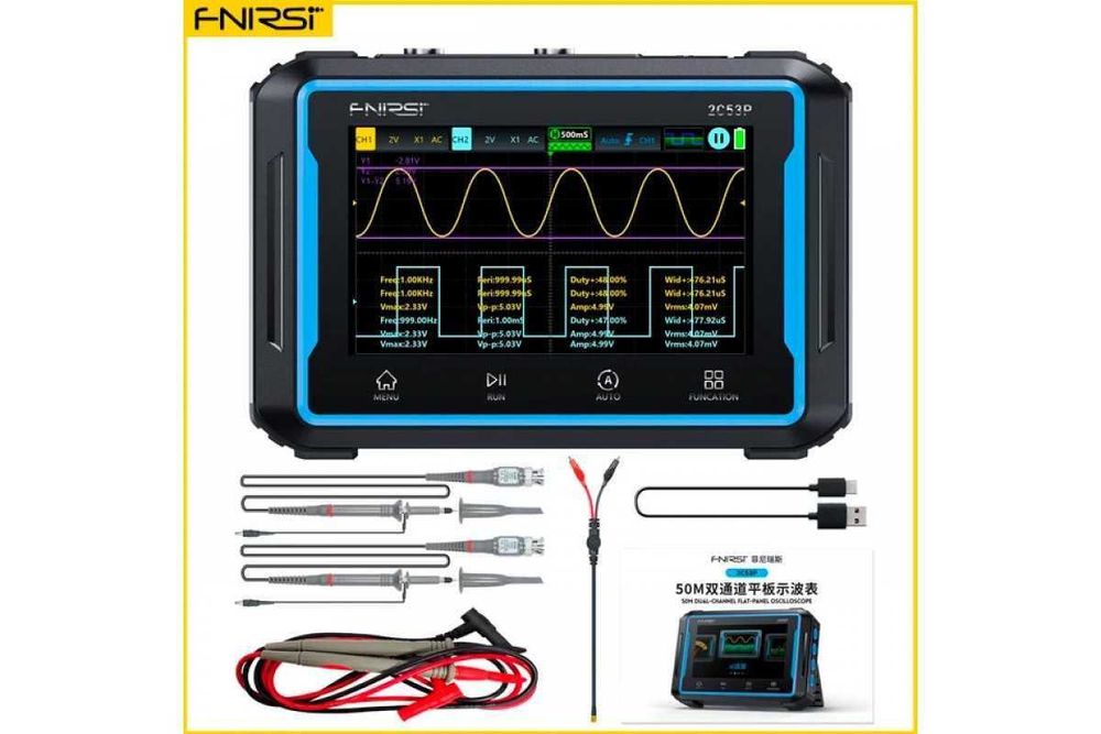 Fnirsi 2C53P, DPOX180H, DPOS350P, 1013D, 1014D осцилограф
