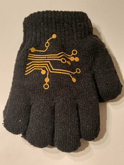 ocieplane rękawiczki chłopięce 14 cm