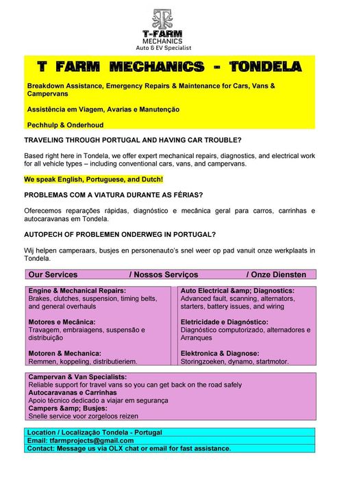 Oficina Especializada: Mecânica Geral, Motores, Eletricidade e EVs