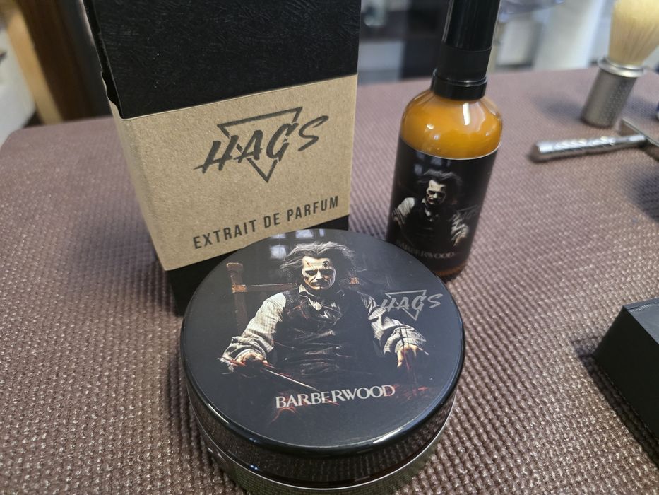 Trio Barbear HAGS - Barberwood + Extrait de Parfum (Inspirado em Penhaligon's)