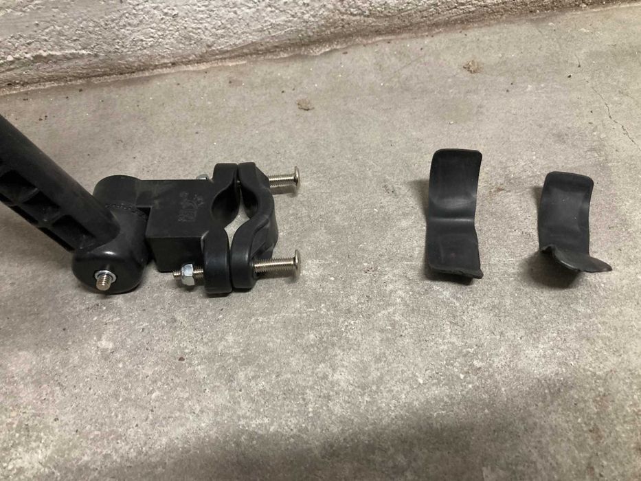 Apoio suporte bicicleta para criança