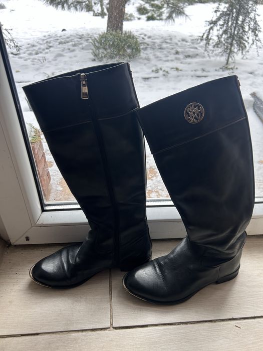 Kozaki czarne skóra roz.38