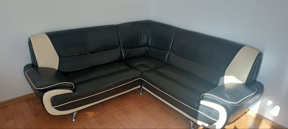 Sofa narożna skórzana