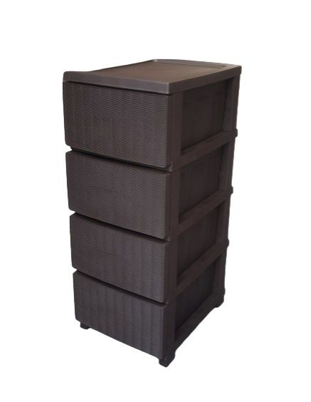 Пластиковый органайзер для детской на 4 ящика. Шкафчик школьный. Новый