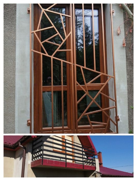 Balustrady, Ogrodzenia, Bramy, Balkony francuskie, Spawanie, Malowanie
