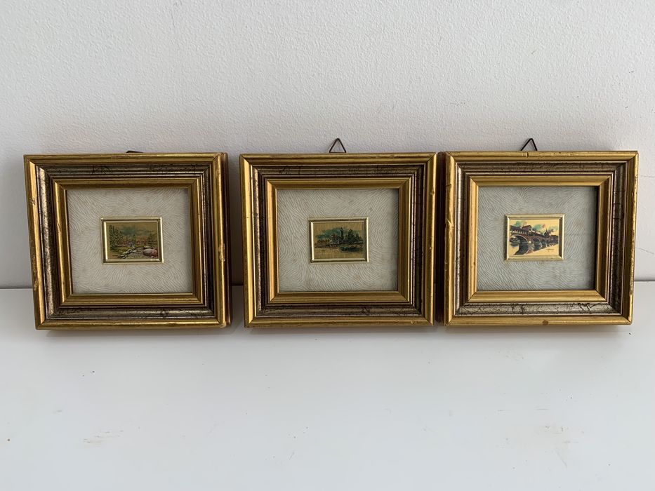 Quadros com folha de ouro