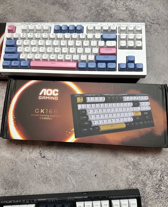 Клавиатура АОС мембранная проводная GK168 механическая клавіатура