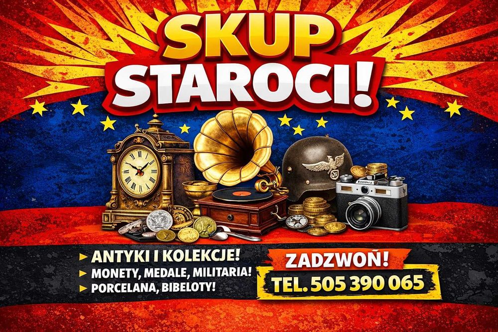 Skup staroci za gotówkę. Szybko i dyskretnie. Darmowy dojazd.