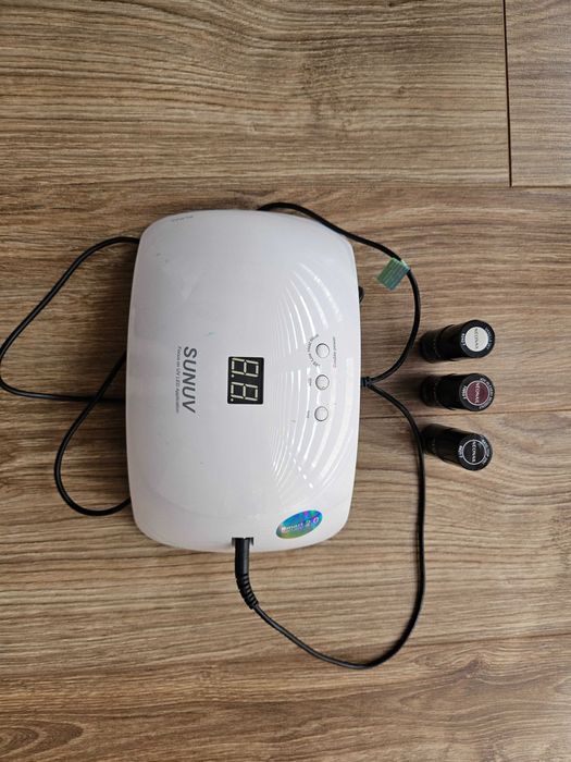 Lampa UV LED + 3 lakiery neonail