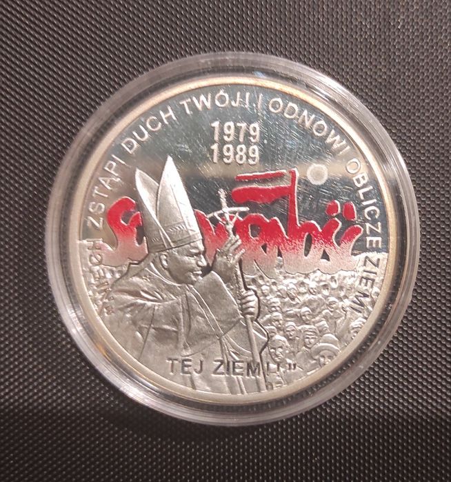 Moneta srebrna Solidarność 10 zł, srebro Ag925