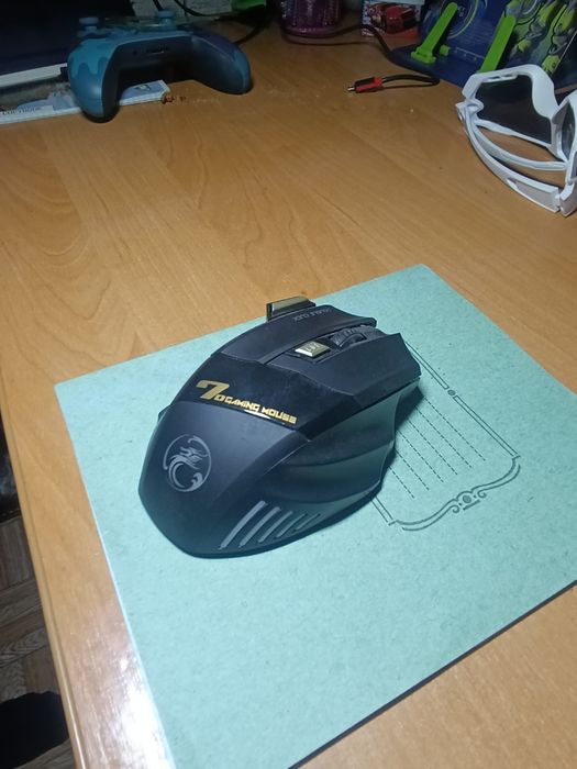 Мишка акумуляторна 2,4 ГГц з адаптером, велика бездротова GW-X7