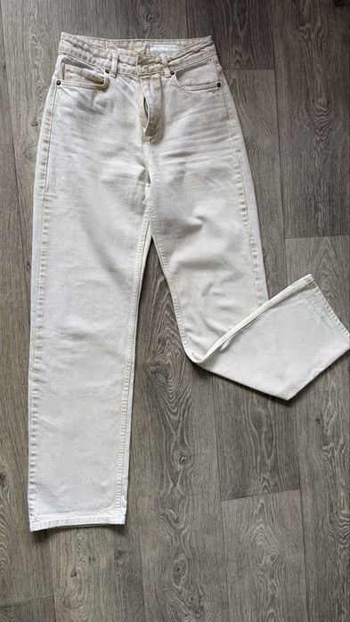 Джинси zara бежові