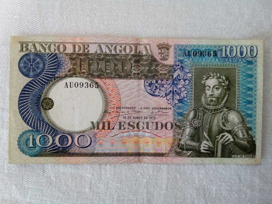 Nota de 1000 escudos - Angola (1973)