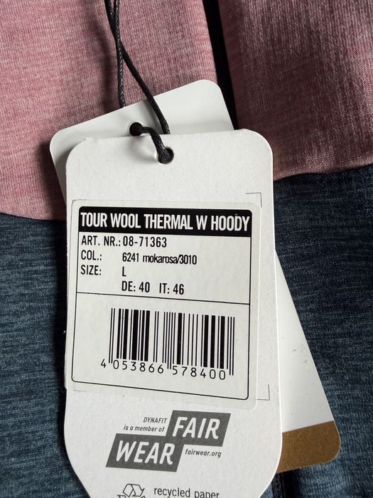 Dynafit bluza z wełną merino rozm. L