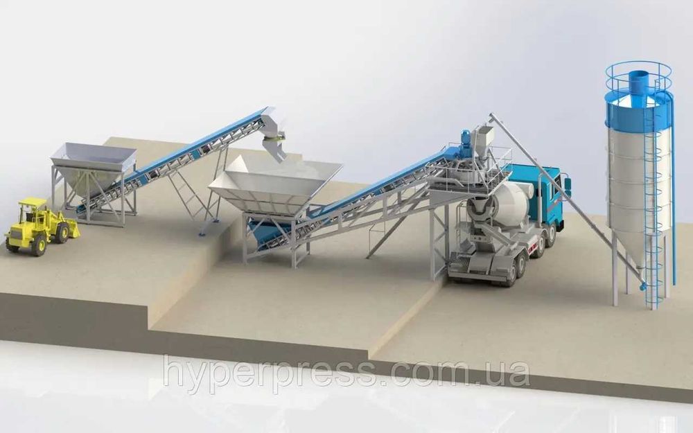 Nowoczesne mobilne węzły betoniarskie – GP Start-60