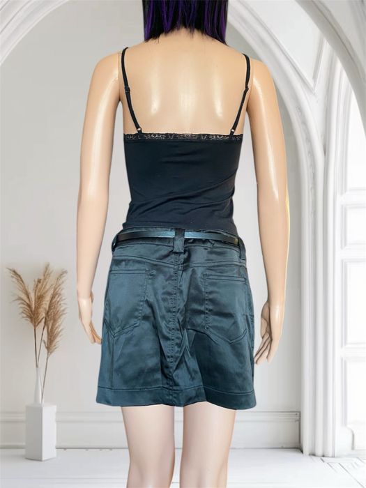 Krótka spódnica damska mini z ekoskóry rozm 40 L