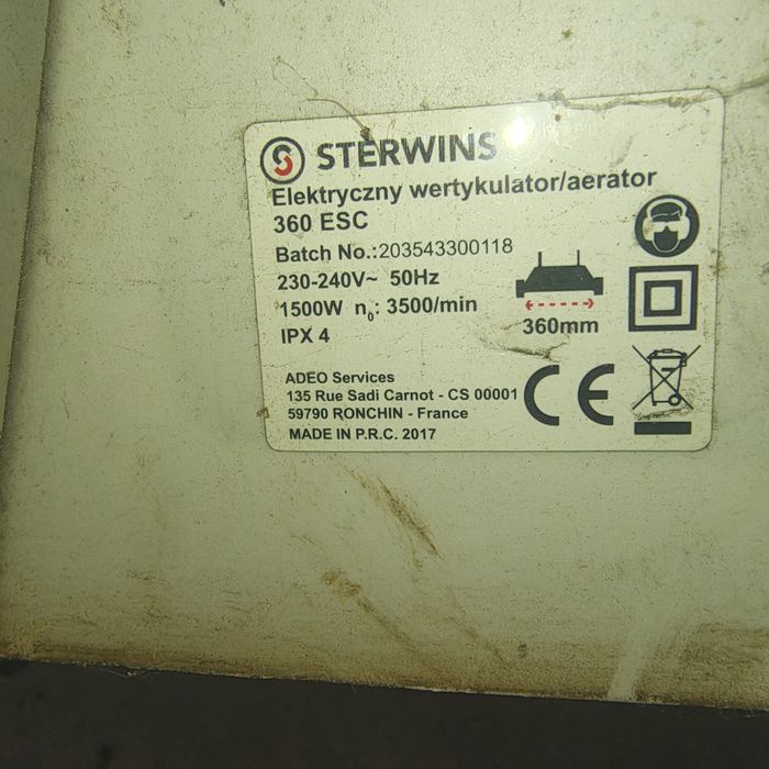 Sprzedam aerator , wertykulator 2w1 z koszem