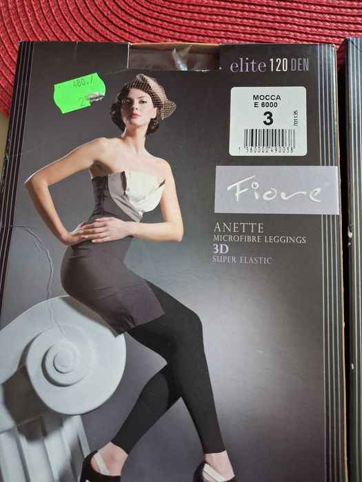 Legginsy damskie nowe brązowe do sukienek  M-3