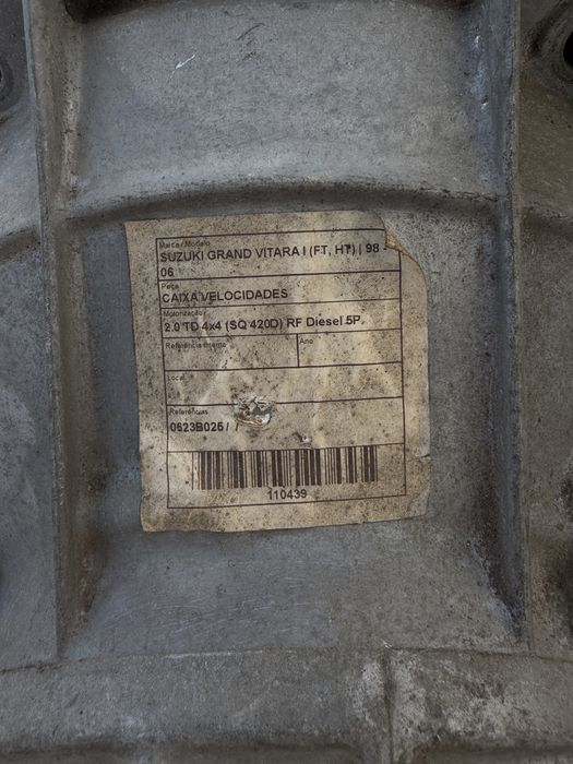 Caixa de velocidades um Suzuki Grand Vitara