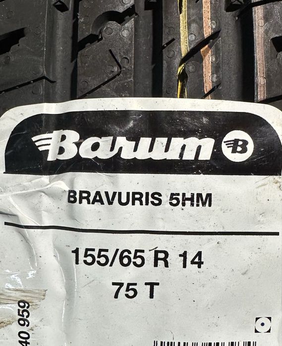 4X NOWE Barum Bravuris 5 HM 155/65 R14