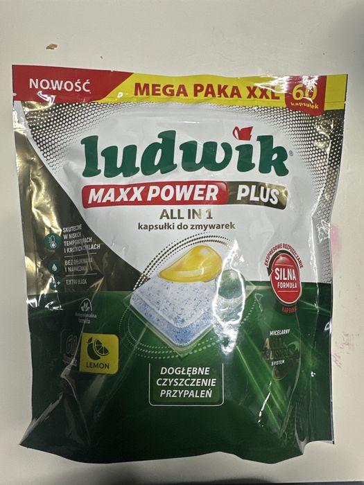 kapsulki do zmywarki Ludwik maxx power plus  60szt
