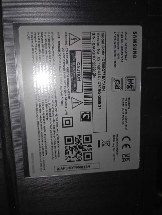 telewizor Samsung 55, 4k  , Qled  ,100Hz ,HDR