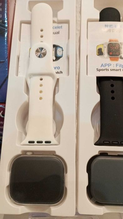 Smartwatch T900 PRO MAX Branco, Preto e Rosa