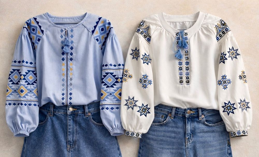 Вишиванка дитяча для дівчинки святкова в садок і школу довгий рукав