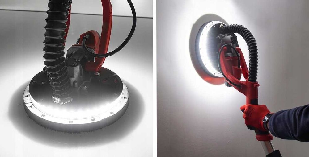 SZLIFIERKA ŻYRAFA do gipsu gładzi tynku LED z WYSIĘGNIKIEM składana