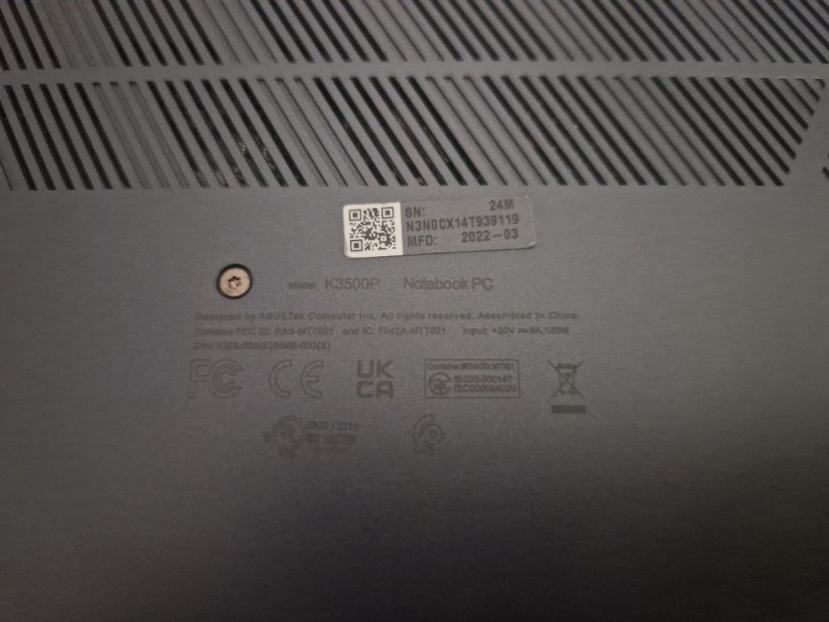 Laptop Asus K3500P