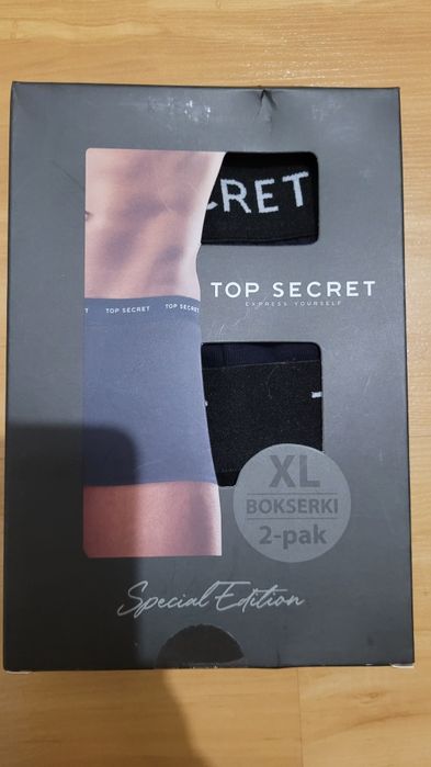 Top Secret bokserki męskie rozmiar XL (2 sztuki w opakowaniu).