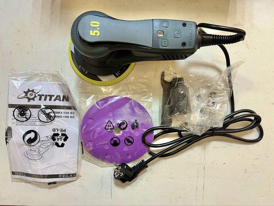 Эксцентриковая шлифмашина TITAN PESM5-150 EC