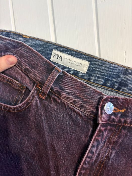 Spodnie niebiesko-fioletowe ZARA