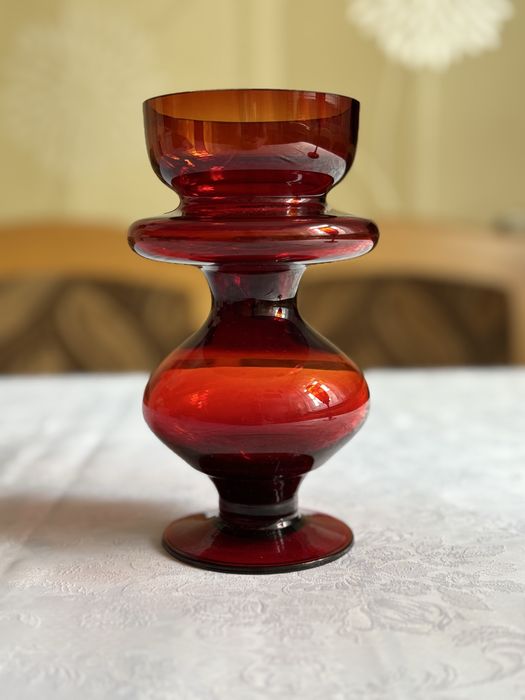 Swiecznik Z Horbowy Sudety wazon prl szkło prl