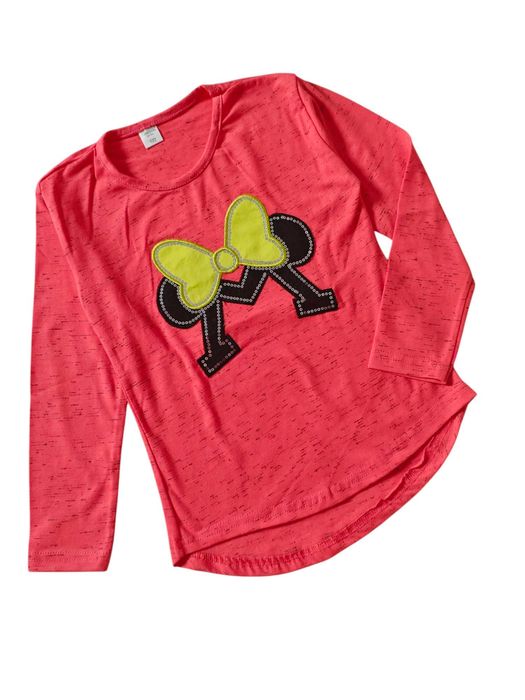 Bluzka czerwonа bawełniana dla dziewczynki bez kaptura nowa 116-122