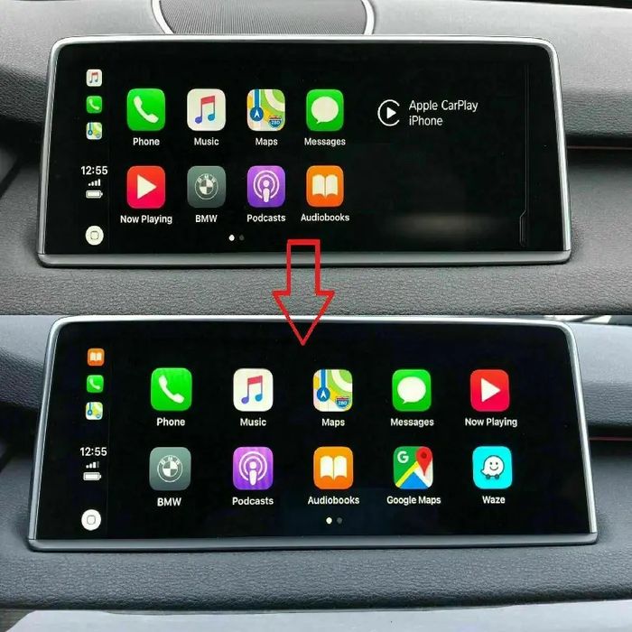 Apple Carplay BMW Elektronika Konwersja USA Kodowanie NBT Evo Entrynav
