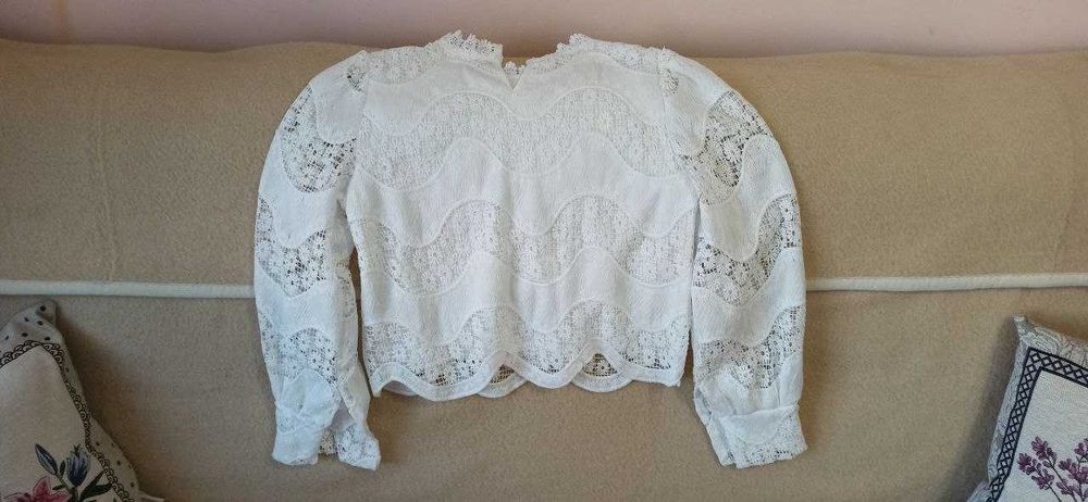 Белая блузка 48 размер