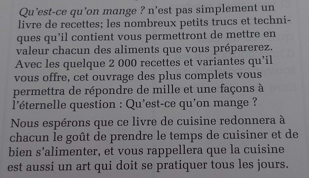 Livro de receitas em FRANCÊS