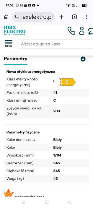 Nowa lodówka +transport