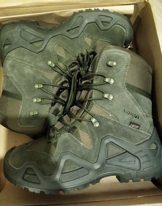 Берцы LOWA Zephyr GTX High Хаки Олива | Тактические | Gore-Tex