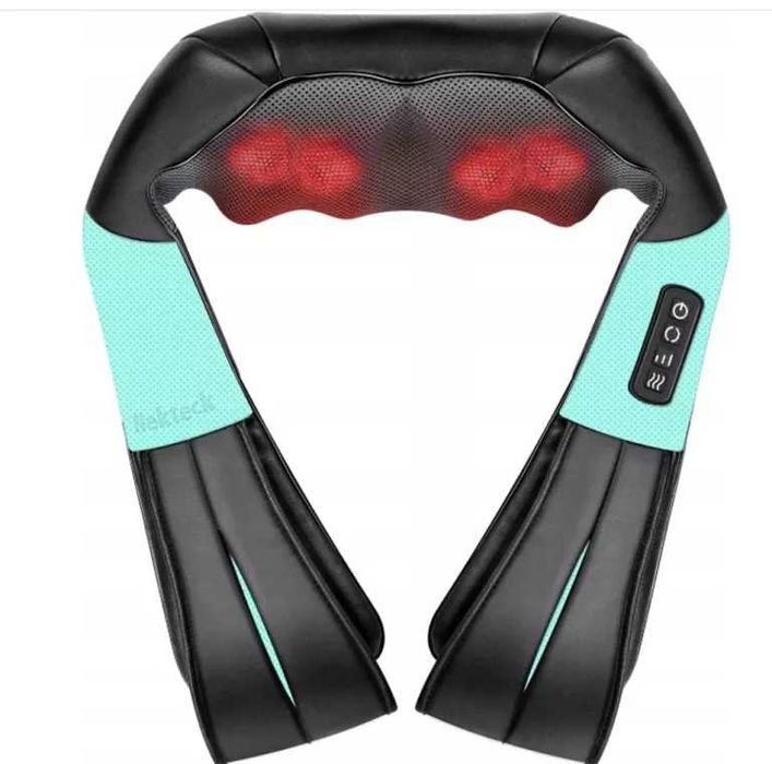 masażer szyi i ramion NEKTECK Z CIEPŁEM SHIATSU 3D,