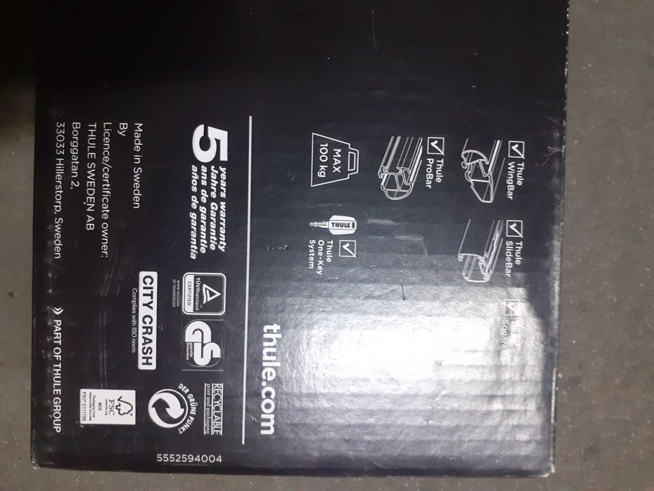 Thule stopy  do audi a3  8p