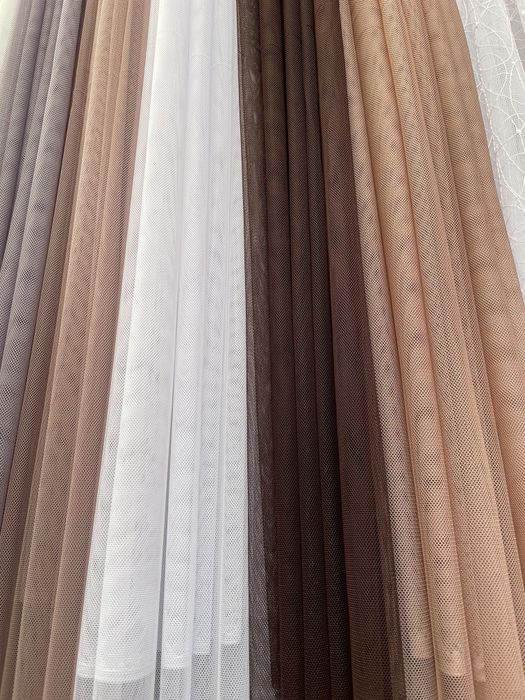 ХІТ Тюль грек сітка в кольорах, однотоні гардины, фіранки штори